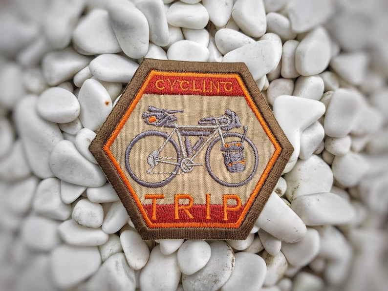 Patch on a sweater, cycle gifts  decor, bicycle accessories custom patch travel