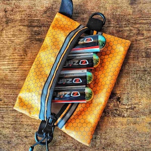Bolsa de regalo para ciclismo, bolsa para herramientas de bicicleta, bolsa para bicicleta, bolsa pequeña con cremallera, billetera de viaje, mini bolsa, mini bolsa de herramientas, bolsa de cosméticos de grava.