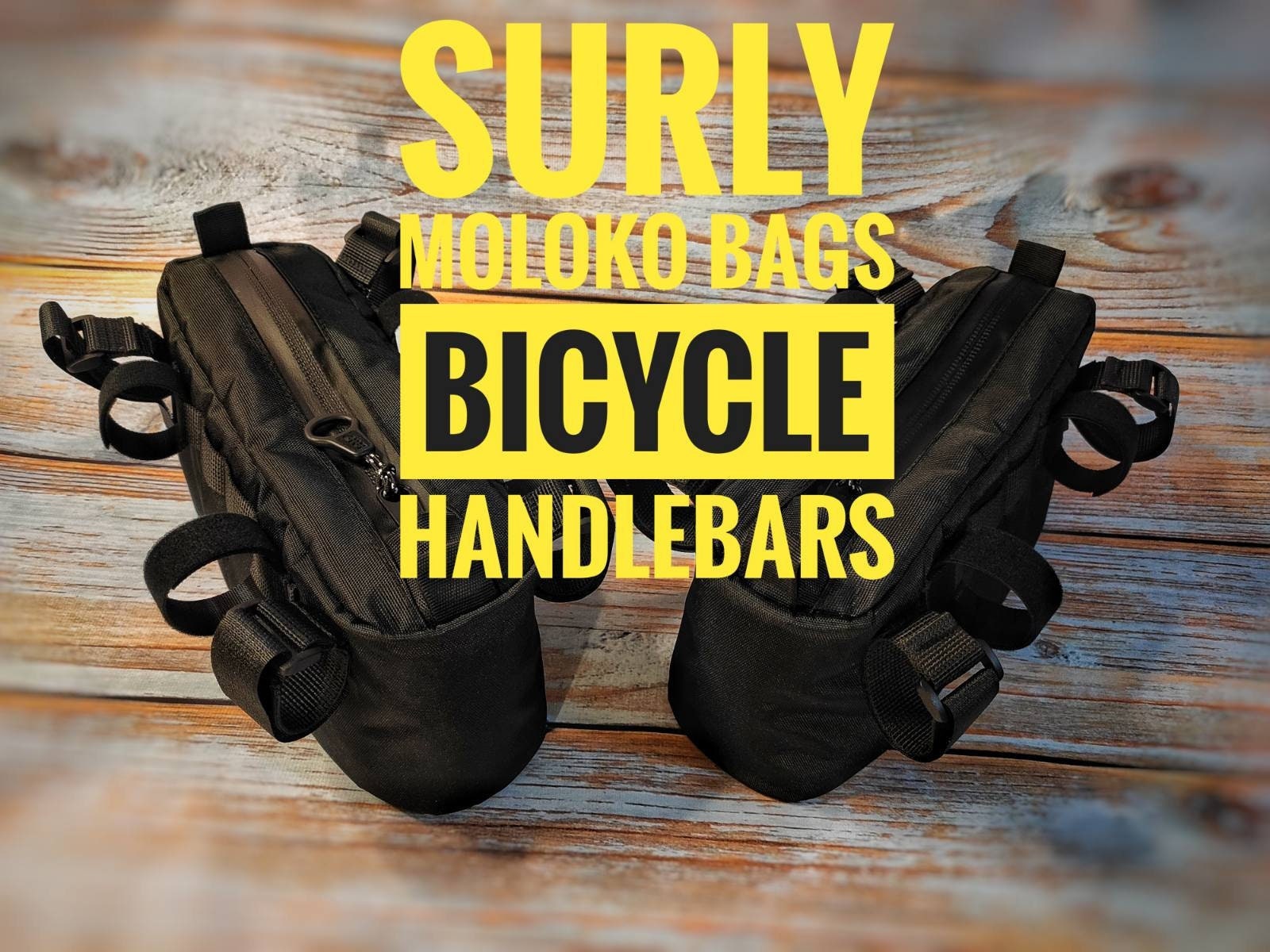 Surly Moloko 自転車ハンドルバーバッグ ブラック。旅行用バッグ Surly Moloko 自転車ハンドルバーバッグ ブラック。旅行用バッグ