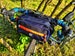 Front Bike Bag 'NAUTILUS' (dark blue + orange) Handlebar Bag- Bikepacking-packing trips. Bike bag for commuting. 