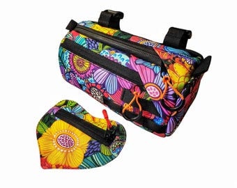 Handlebar Bike Bag Barrel cyclt custom gifts Bicycle gear Bike Accessory, Cycling Gifts Burrito Bag bike, Gravel bike handlebar bag