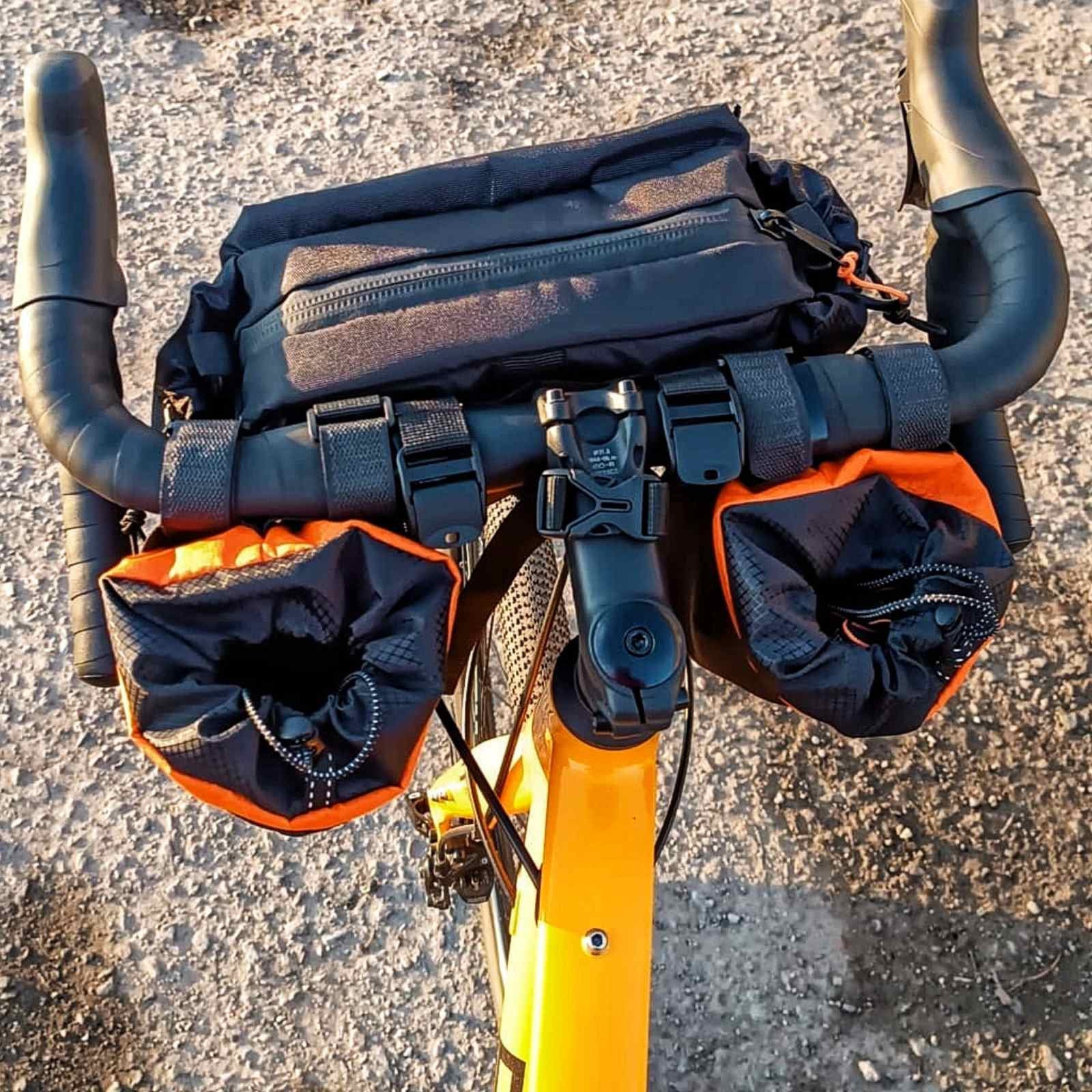 Sac Guidon Vintage MURRAY DELUXE – Orange, Nylon – Sac De Vélo Tourisme – Neuf