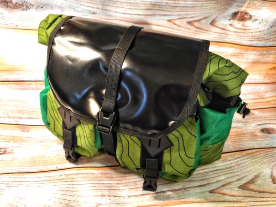 Fahrradtasche Front Bicycle Bag Black\green Big Handlebar| Waterproof  Accessories for Cycling Trips Bag. - Etsy Ireland
