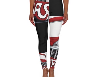 Leggings casuales de spandex para mujer Grease (AOP)