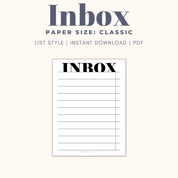 classic-inbox-planner-printable-digital-inbox-checklist-etsy