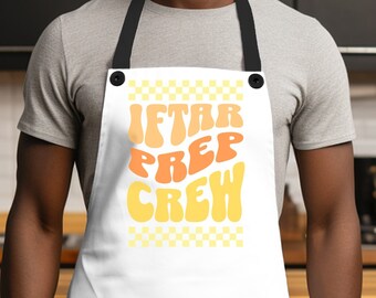 Ramadan Apron - Iftar Prep Crew Apron for Muslims - Ramadan Ideas - Apron for Masjid Iftar - Gift for Muslim - Islamic Kitchen