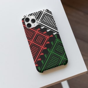 Coque de portable keffieh Palestine, drapeau palestinien, Palestine libre, soutien à la Palestine, résistance, militant, cadeau Palestine, sauver Gaza, Kufiya