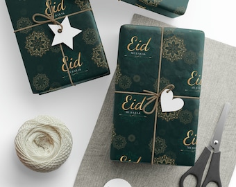 Eid Mubarak Wrapping Papers, Islamic Gift Wrap, Muslim Gifts, Eid Gift, Ramadan Ideas, Modern Eid Wrapping Paper, Gift for Muslims, Arabic
