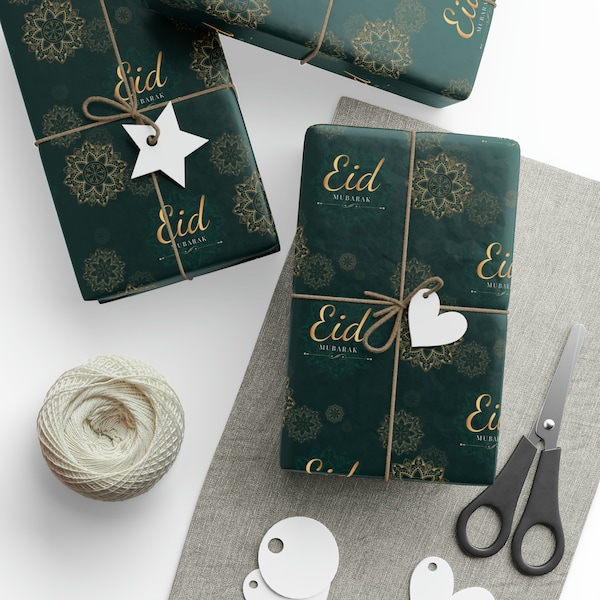 Eid Mubarak Wrapping Papers, Islamic Gift Wrap, Muslim Gifts, Eid Gift, Ramadan Ideas, Modern Eid Wrapping Paper, Gift for Muslims, Arabic