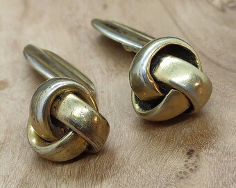 Boutons De Manchettes Anciens En Argent Massif 835 - Référence F 18 - Occasion