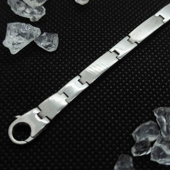 【予約】 Long Cm 19.5 Approx. Bracelet Silver 5.5 Vintage Wide Mm アクセサリー