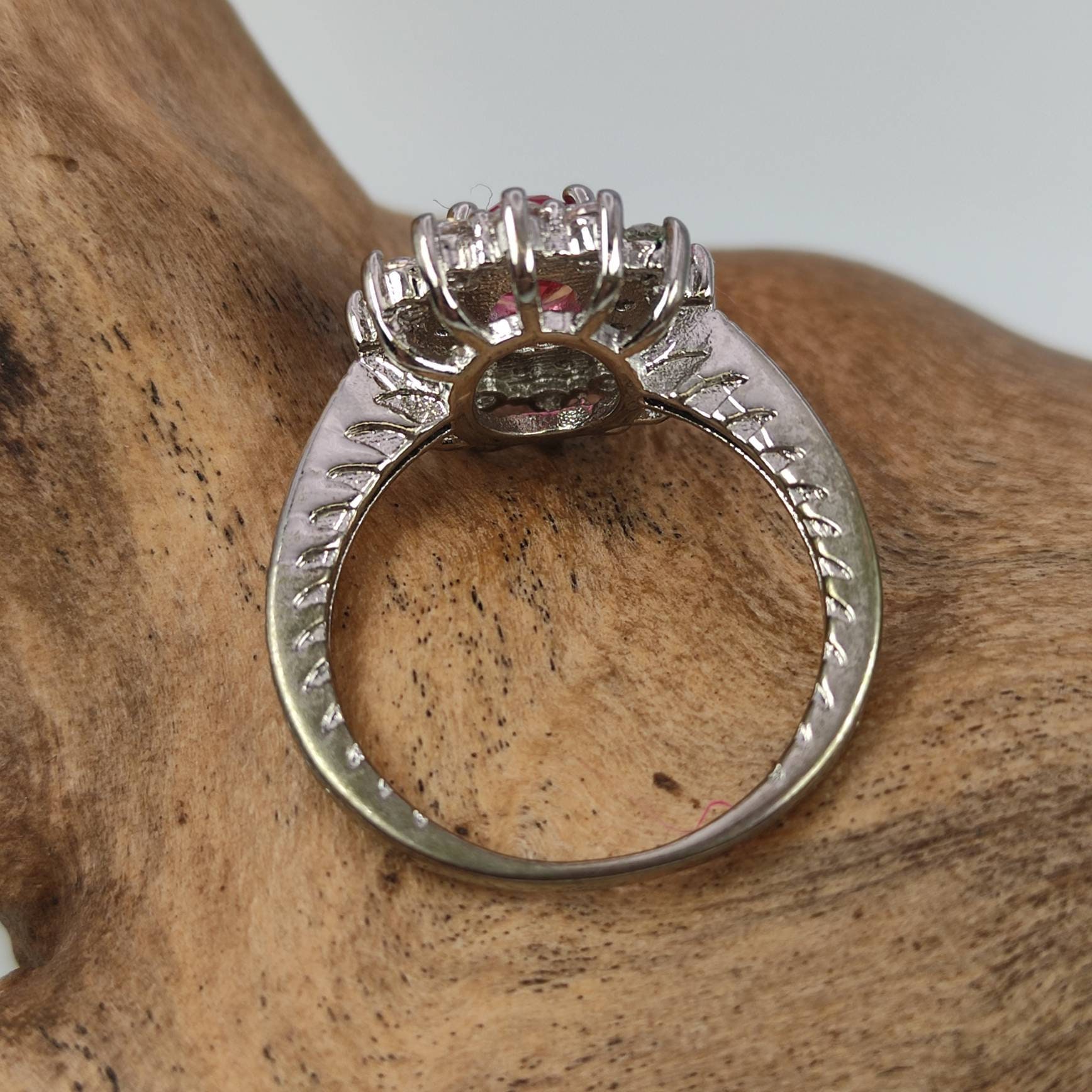 Ring 16.6 Mm Size. 52 Silver Ring 925 Silver Zirconia Ring 16.6 Mm Size. 52 Silver Ring 925 Silver Zirconia