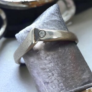 Ring 19.4 mm size. 61 silver ring 925 silver women&#39;s ring vintage gemstone patina retro timelessly beautiful
