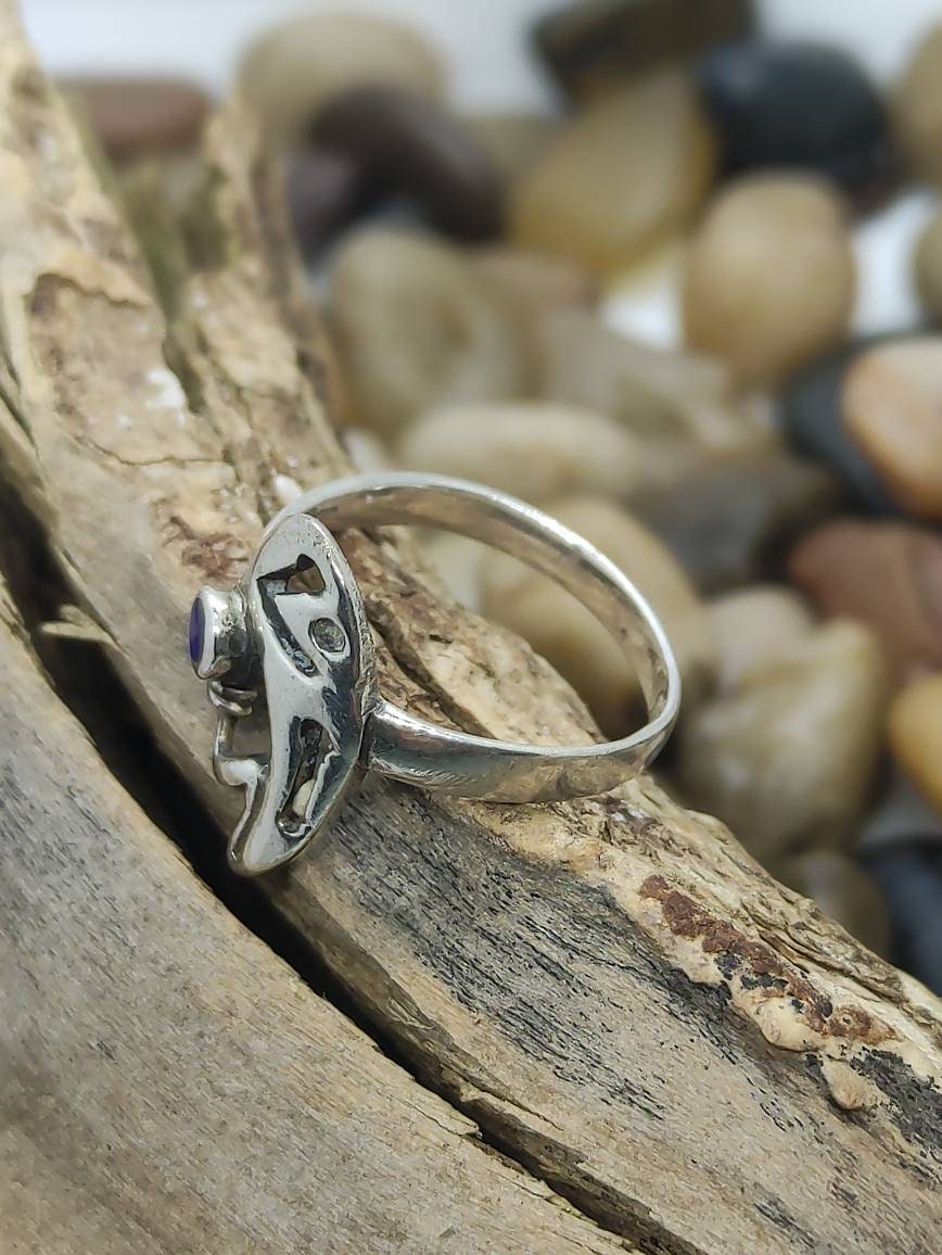 Bague Fantaisie Vintage - Taille 58 - Créateur - Occasion En Bon état