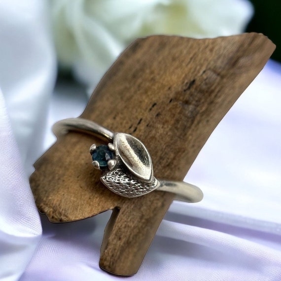 Taille de la bague 18 1 mm. 57 Bague en argent 835 Bague pour femme vintage Pierre precieuse patinee retro intemporelle Etsy France