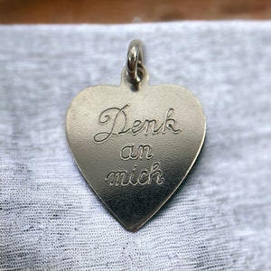 Heart Think of Me Necklace Pendant 925 Silver Vintage Style Exclusive Gift Patina Women&#39;s Pendant Luxury Retro Elegant Timeless