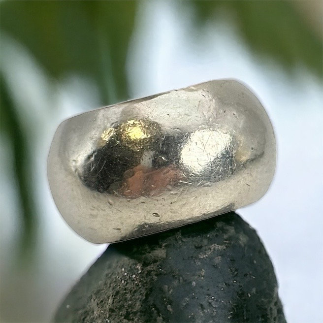Ring 18.1 Mm Size. 57 Vintage Real Silver Women's Ring Heavy Silver ...