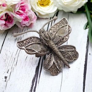 Brooch real silver vintage design patina timeless retro gift idea women&#39;s elegant silver brooch women&#39;s brooch