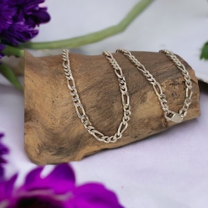 Figaro chain 45 cm women&#39;s silver chain 925 silver necklace men&#39;s unisex gift vintage chain