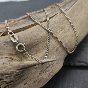 Tank Chain 43 cm Silver Chain 925 Silver Vintage Necklace Design Patina Women Gift Idea Necklace Women&#39;s Necklace No.4