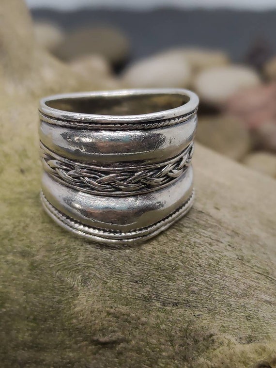 Bague de frappe de taille 17 5 mm. 55 vintage 925 bague en argent bague femme bague en argent unisexe Etsy France