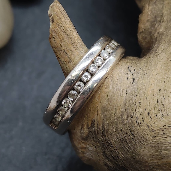 Taille de la bague 16 2 mm. 51 argent 925 ensemble de pierres precieuses vintage retro zircone bague en argent pour femmes filles bague pour femmes Etsy France
