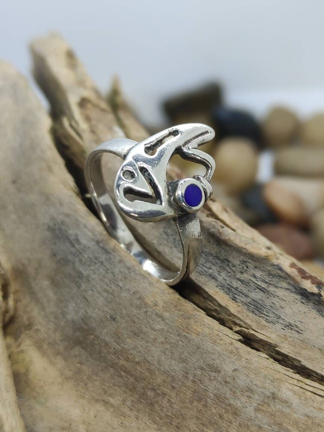 Bague Fantaisie Vintage Créateur - Taille 58, Occasion Avec Traces D'usure