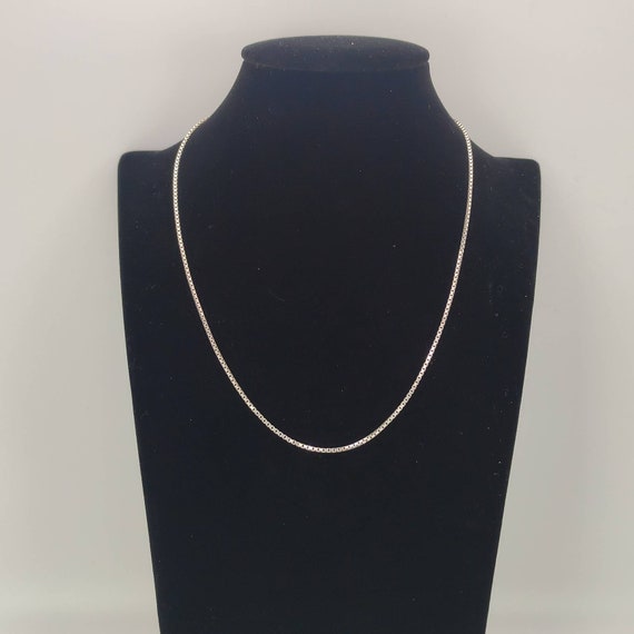 Venetian Necklace 925 Silver 42 Cm Chain Discreet Vintage