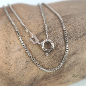 Venetian Necklace 925 Silver 40 cm Chain discreet Vintage Silver Chain Retro Gift Necklace Women&#39;s Necklace