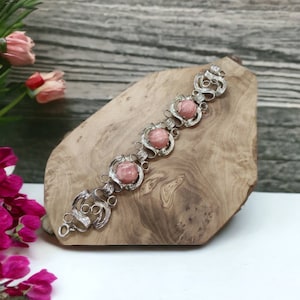 Bracelet 19 cm long 26.2 mm wide 835 silver women&#39;s bracelet Art Deco silver bracelet