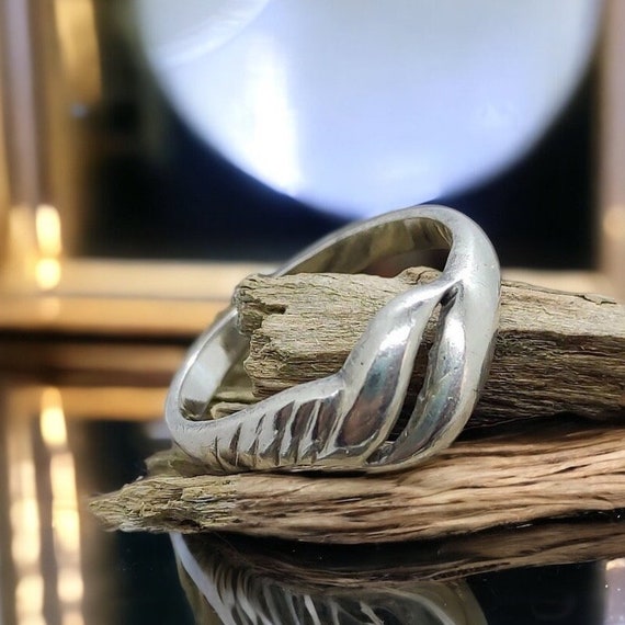 Taille de la bague 16 2 mm. 51 Bague femme en argent 925 vintage bague en argent design cadeau patine Etsy France