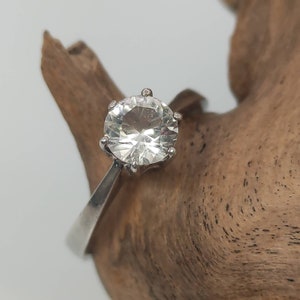 Ring 17.2 mm size. 54 silver ring 925 silver zirconia women&#39;s ring adjustable vintage gemstone patina retro timelessly beautiful
