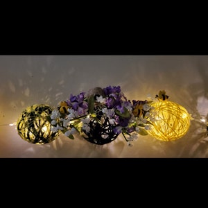 Home decor, Gift for mom, Unique string lighting, Busy Bees, so pretty. lighted garland, mantel light decor. Unique gift