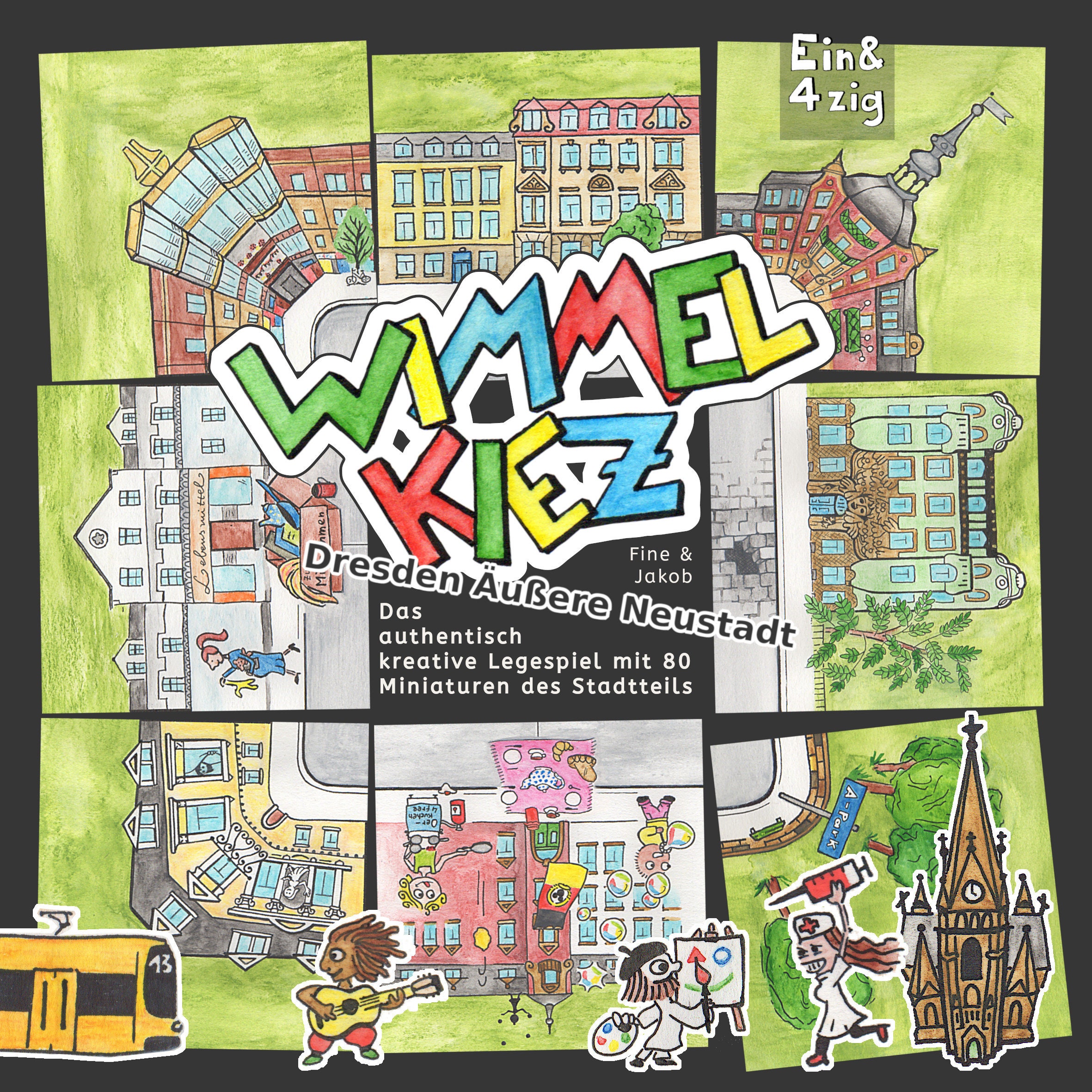 WIMMELKIEZ Das Legespiel aus dem Szeneviertel Dresden Etsy