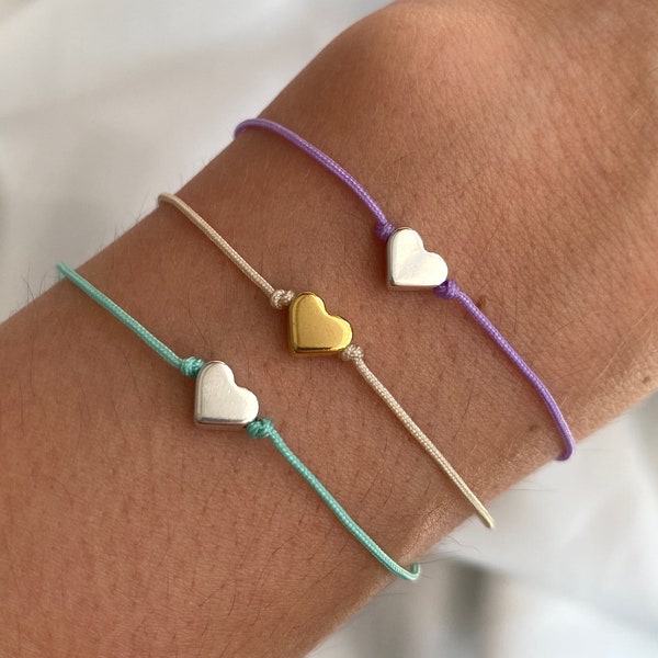 Armband "HERZ", Freundschaftsarmband, Mama, Beste Freundin, zierlich, minimalistisch