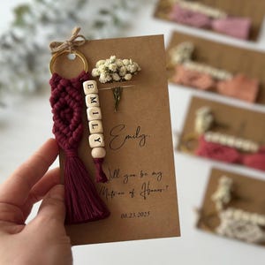 Gifts Bridesmaids Party, Handmade Keychain Bridesmaid Gifts, Bridesmaid proposals, Will you be my bridesmaid gifts, Bridesmaid proposal gift