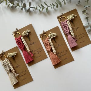 Personalized Wedding Gift for Bridesmaids, Custom Proposal Gift for Bridesmaid, Maid of Honor Proposals, Bridesmaid Box Gifts, Name Keychain image 20