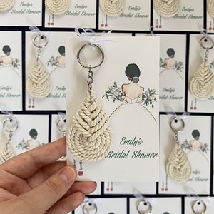 These keychains are custom made. The thread I use in the macrame keychain is 100% cotton. The knitting is done tightly and regularly. Thus, there is absolutely no opening or disintegration in the keychain.