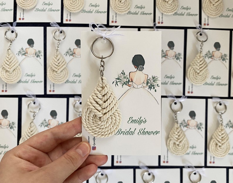 These keychains are custom made. The thread I use in the macrame keychain is 100% cotton. The knitting is done tightly and regularly. Thus, there is absolutely no opening or disintegration in the keychain.