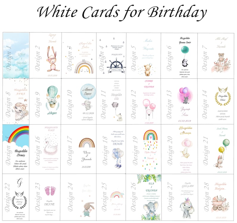You can make any changes you want to the designs. You can print the text you want on the card. The best quality kraft card and white card are used.