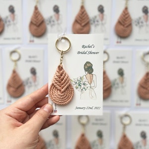 These keychains are custom made. The thread I use in the macrame keychain is 100% cotton. The knitting is done tightly and regularly. Thus, there is absolutely no opening or disintegration in the keychain.