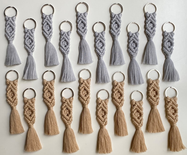 Boho Keychain Macrame Keychain Macrame Accessories Macrame Etsy