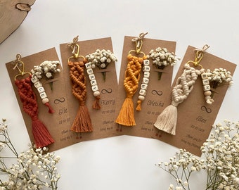 Bridesmaid Proposal Keychain Gifts: Personalized Personal Attendant Keychain Gifts