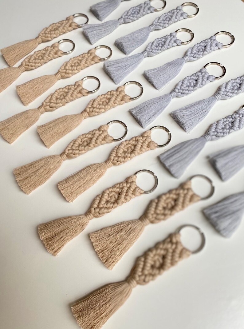 Boho Keychain Macrame Keychain Macrame Accessories Macrame Etsy