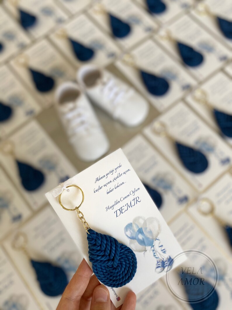 These keychains are custom made. The thread I use in the macrame keychain is 100% cotton. The knitting is done tightly and regularly. Thus, there is absolutely no opening or disintegration in the keychain.