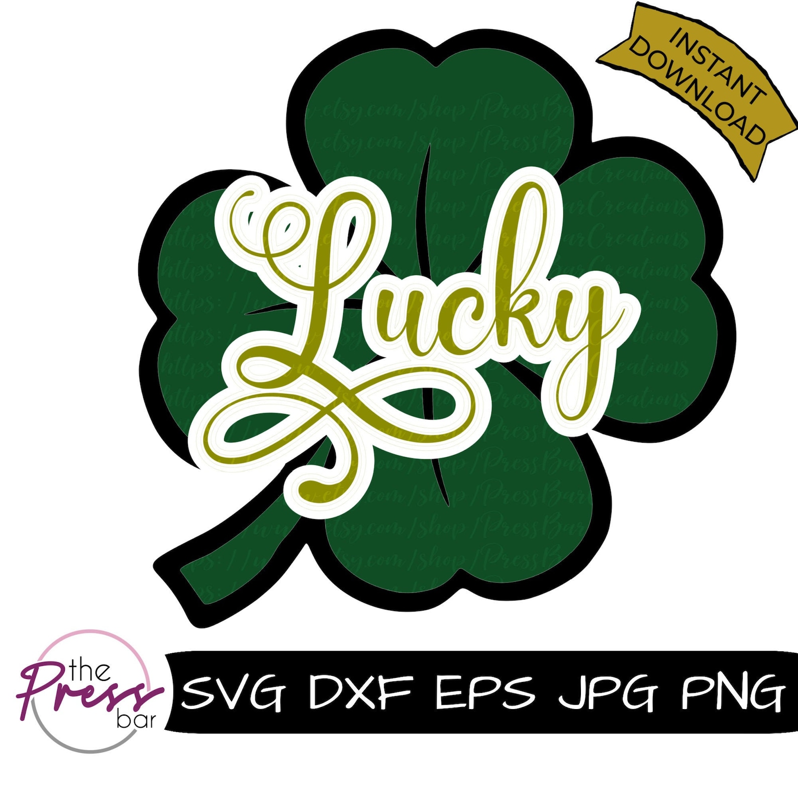 Lucky SVG Cut File Dxf Eps JPG PNG | Etsy