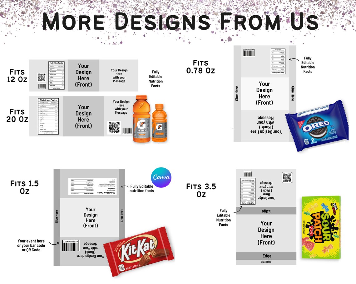 Chocolate Bar Purse Template Hershey Bar Purse Template Chip - Etsy