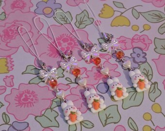 porte-clés lapin de Pâques | porte-clés de Pâques | porte-clés lapin | Charm pour téléphone | Charm mignon pour téléphone