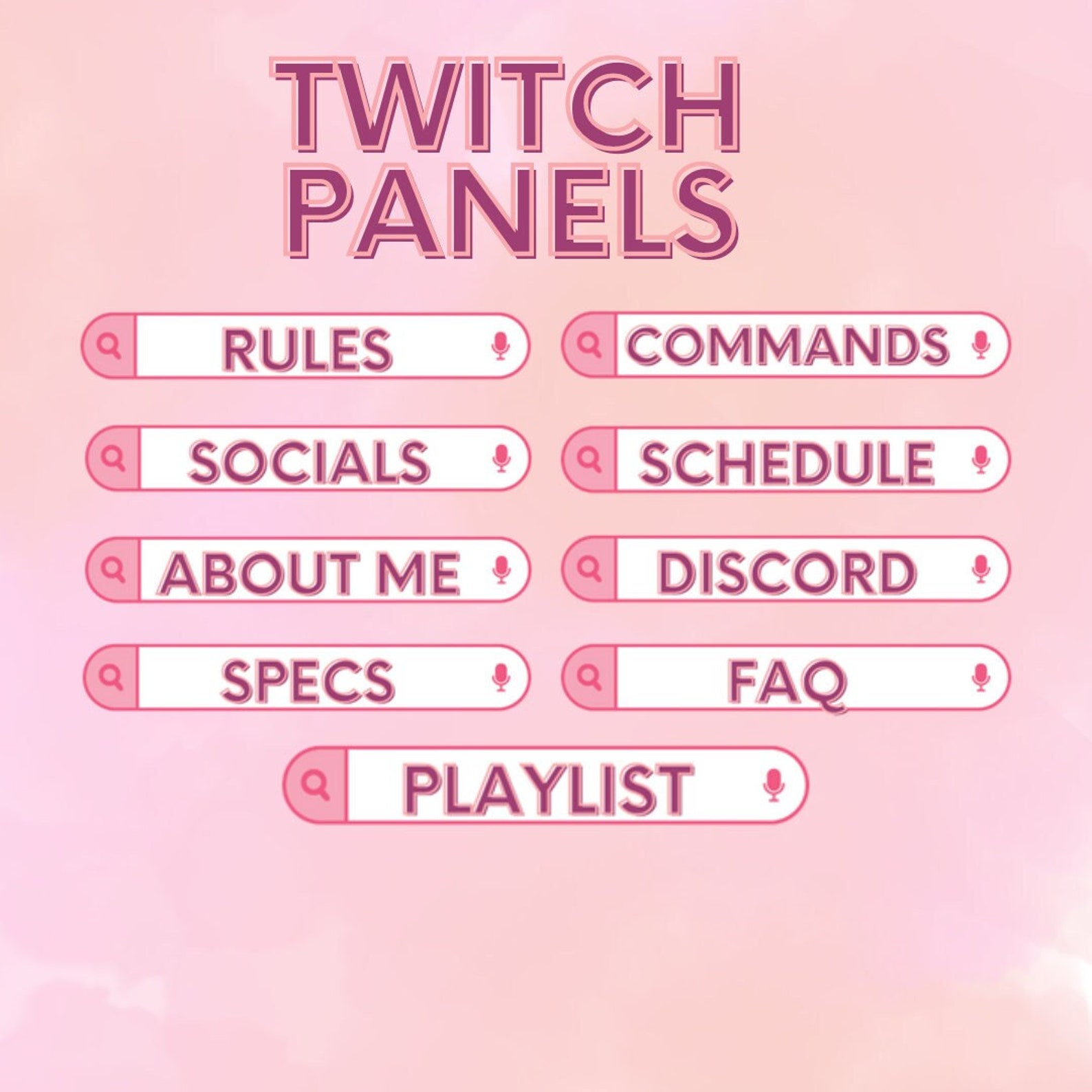 Make Twitch Panels Tacticalbxe