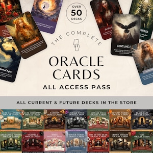 オラクルカードのオールアクセスパス（印刷・販売ライセンス不要）。ショップ全体の生涯バンドル。ストア内のオラクルカードのフルコレクション